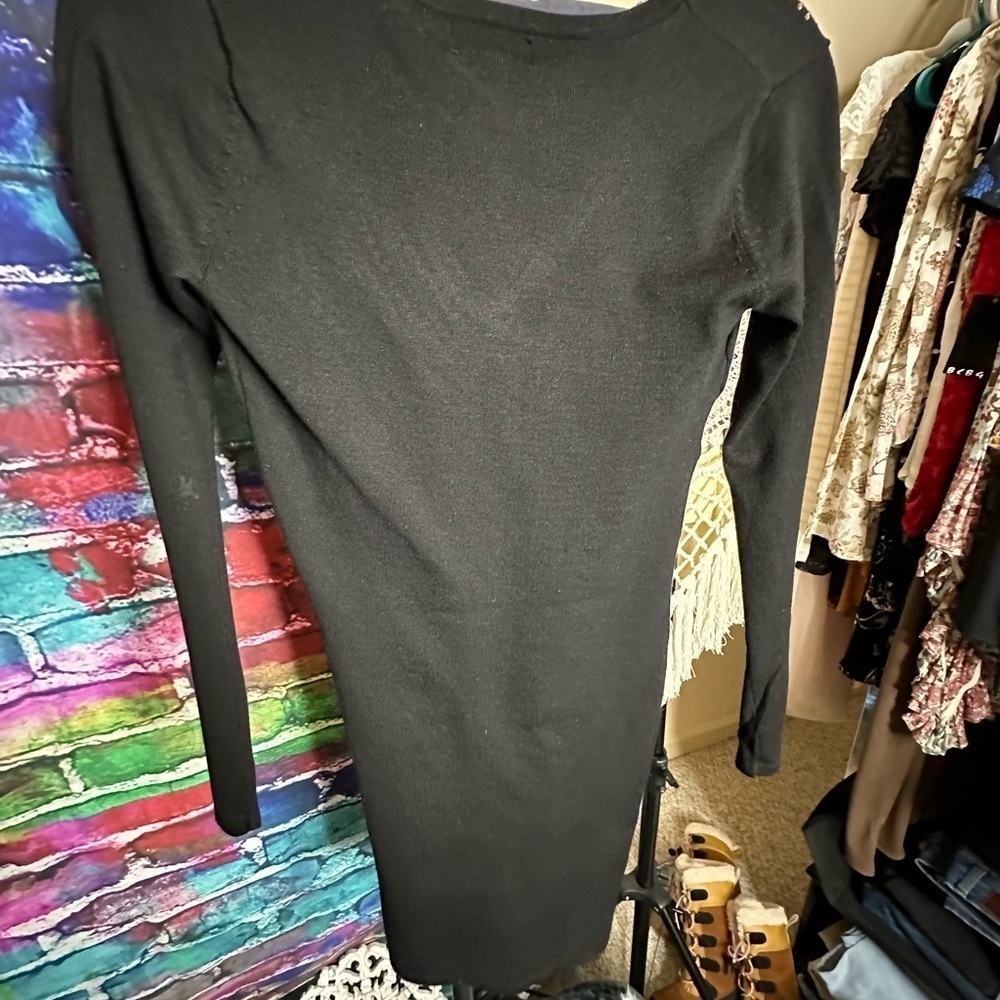NWT Say What Black Gold Sequins BodyCon Dress, size Small - Picture 6 of 6